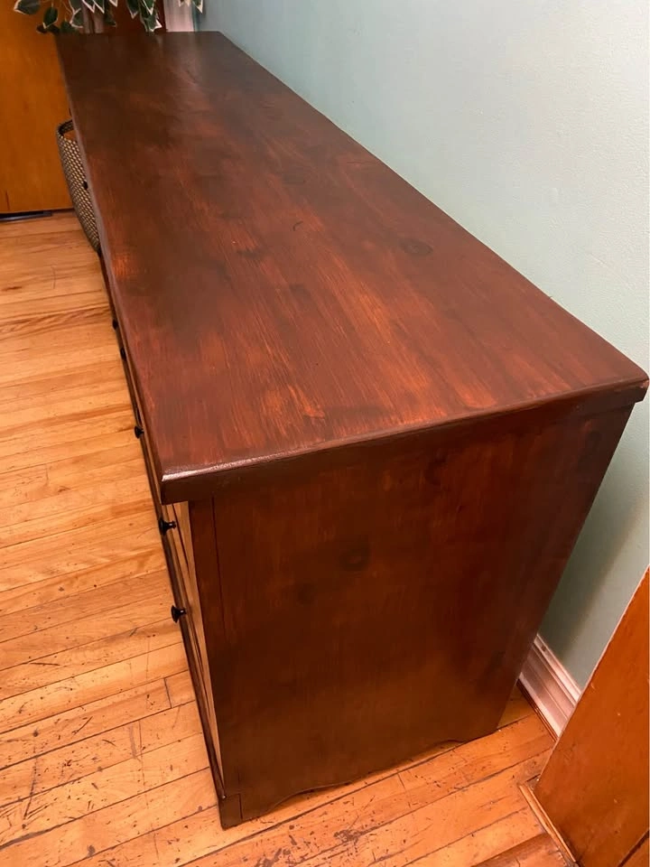 FREE DELIVERY: Refinished Long Pine Dresser $440 (HRM) - photo 4