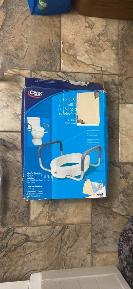 Handicapped Toilet Seat with Arms – Brand New - photo 2