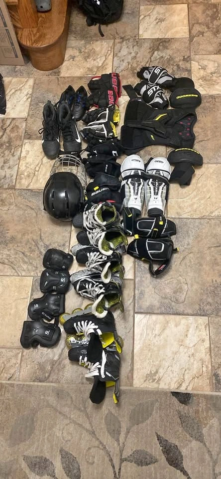 Bauer, CCM, STX, & Sherwood Youth Hockey Equipment Bundle