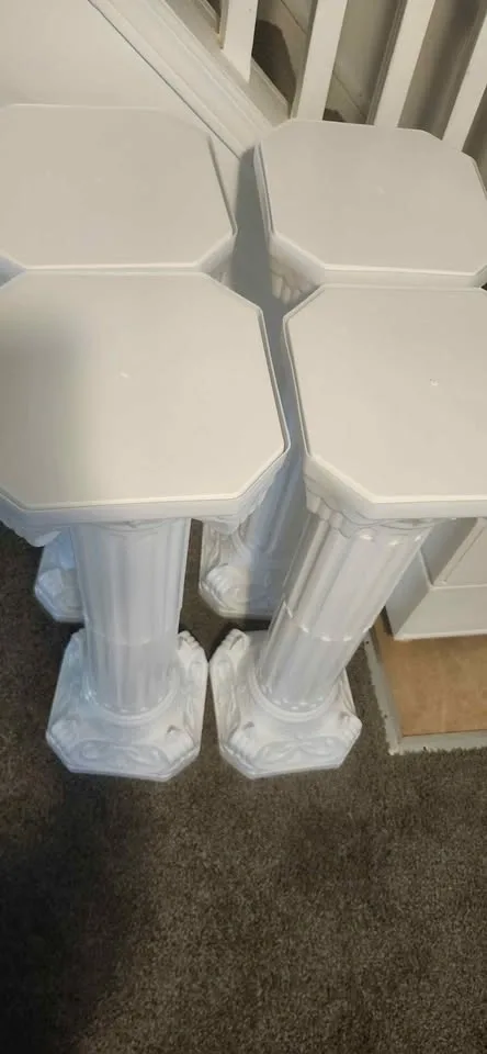 Decorative Roman Pillars, Plastic White Display (4 Available) - photo 4