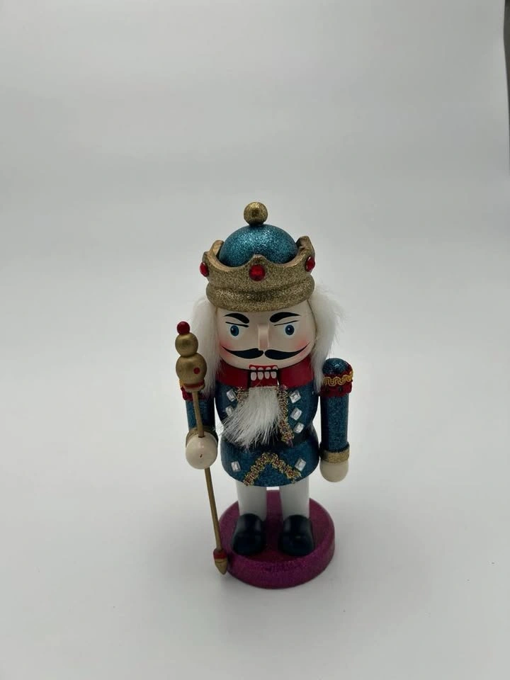 Wooden Christmas Nutcracker King Decoration