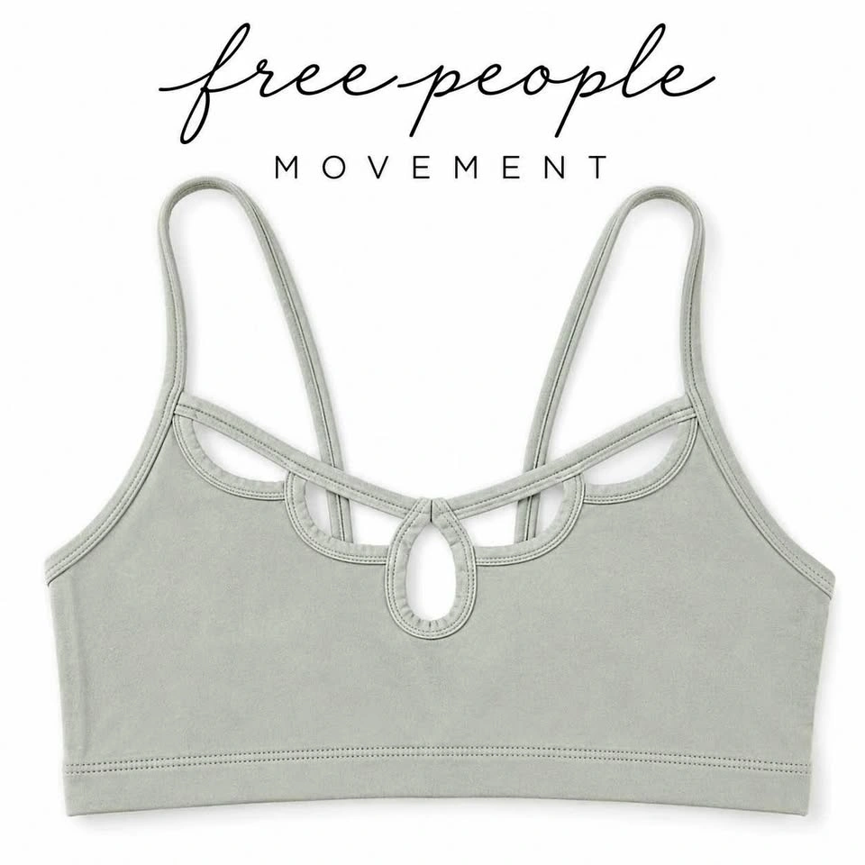 Free People Movement Soft Green Sports Bra size Small- NEW with