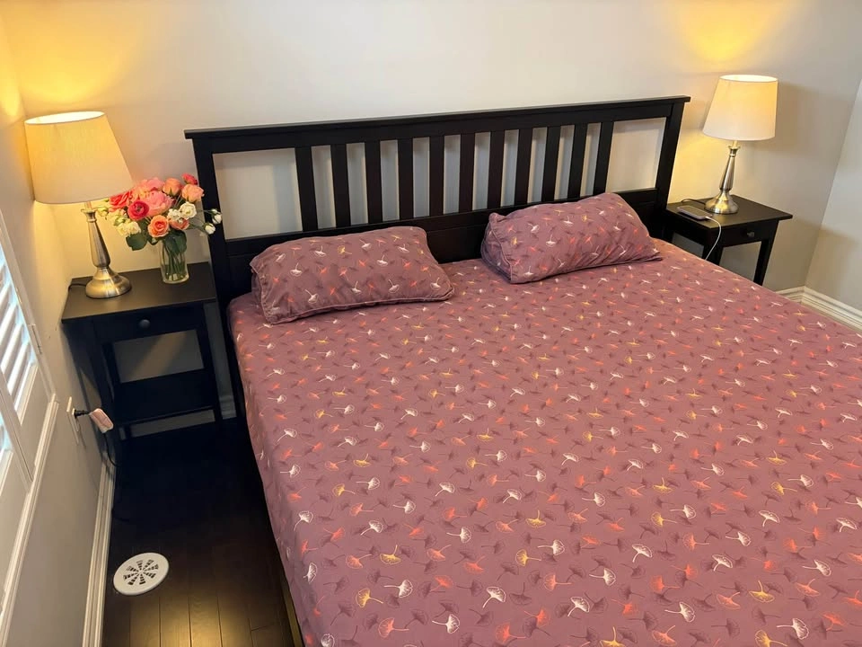 IKEA HEMNES King Bed Frame (Black-Brown) - photo 2