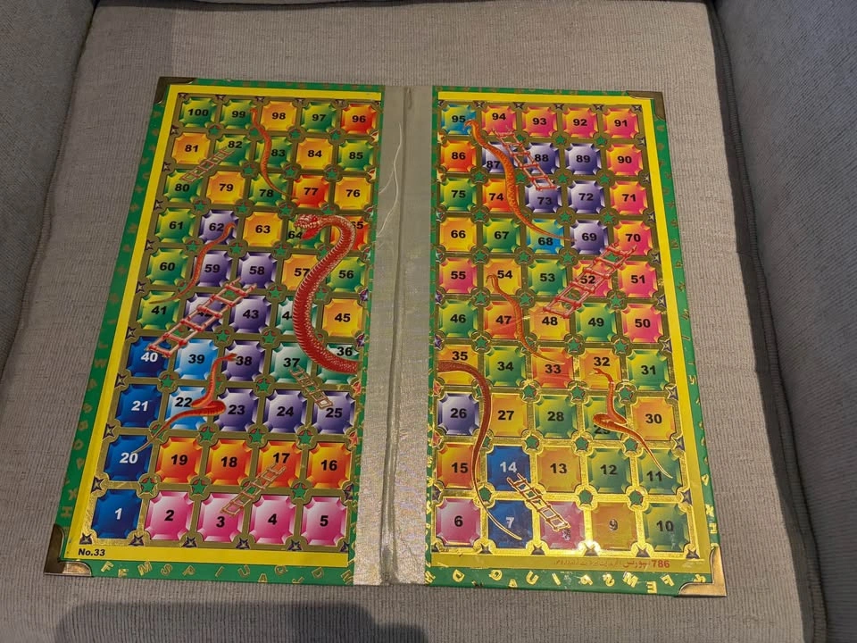 Double-Sided Ludo and Snakes & Ladders Board Game - photo 3