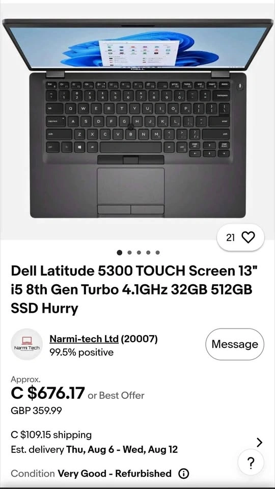 Dell Latitude 5300 2-in-1 Touchscreen Laptop | RARE 32GB RAM