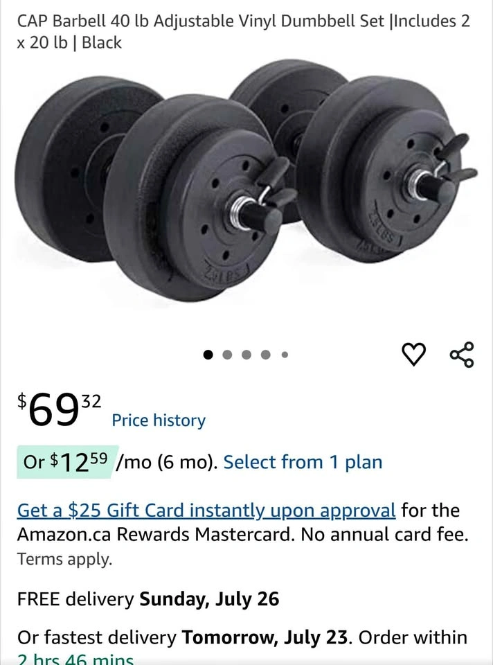 Adjustable Dumbbell Set