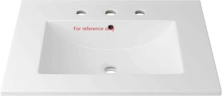 30 Inch White Ceramic Bathroom Vanity Sink Top