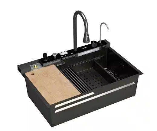 Modern Waterfall Kitchen Sink