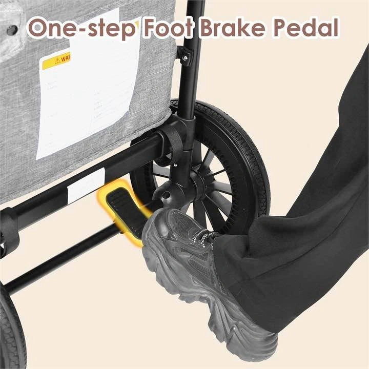 2-Seater Stroller Wagon with Canopy - photo 2