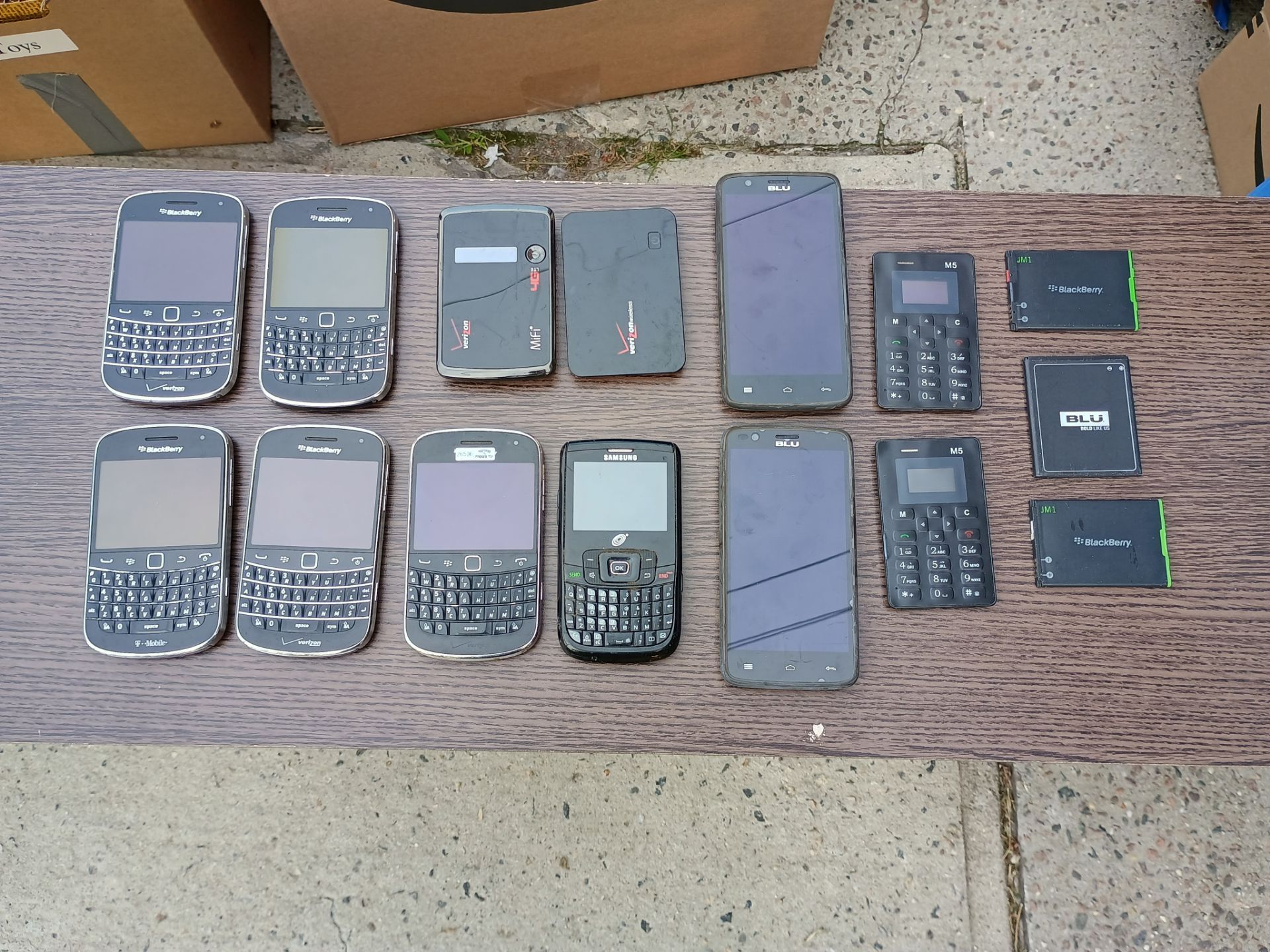 Lot of various smartphones