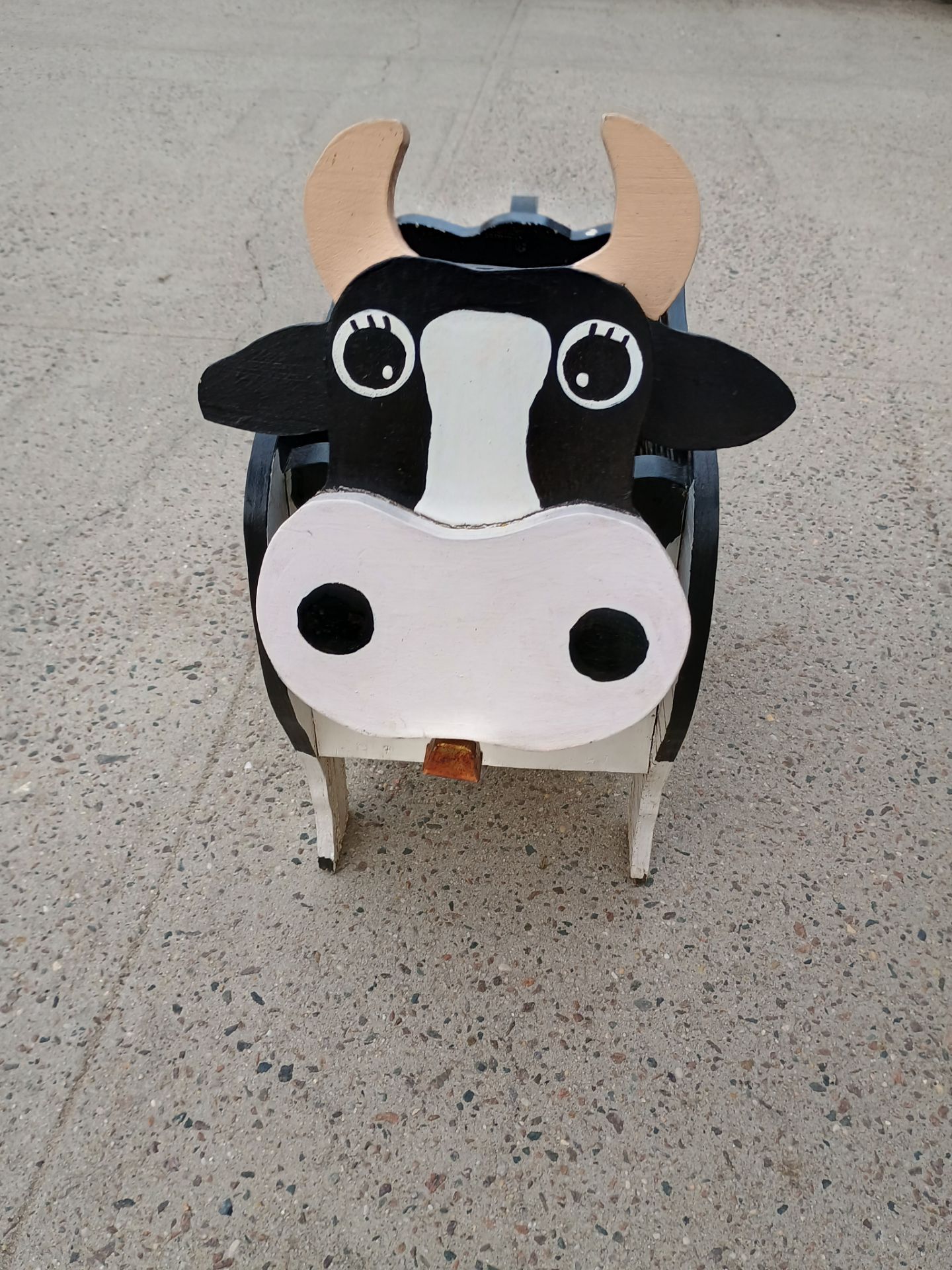 Cow Wooden Planter/Organizer/Holder
