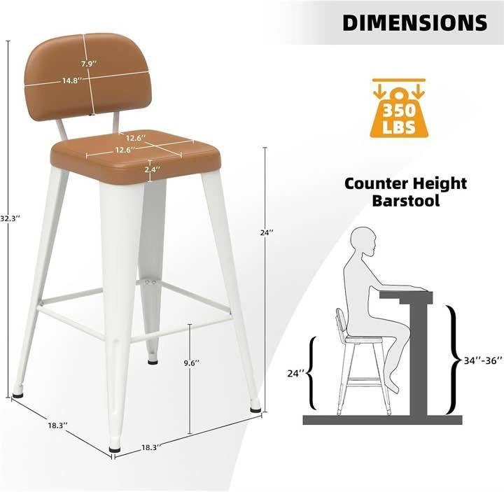Set of 4 Barstools - photo 2