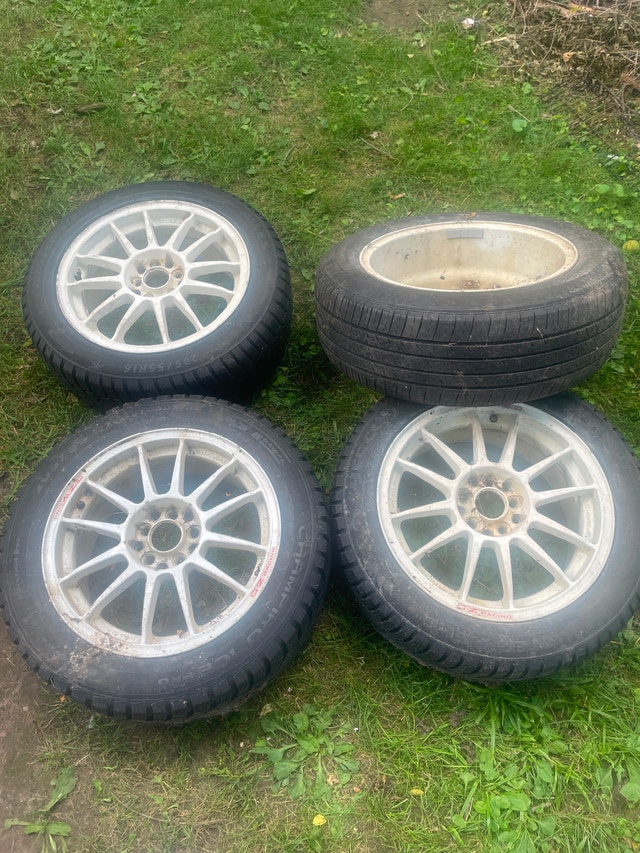 16 inch rims with winter tires (2 match others don’t)