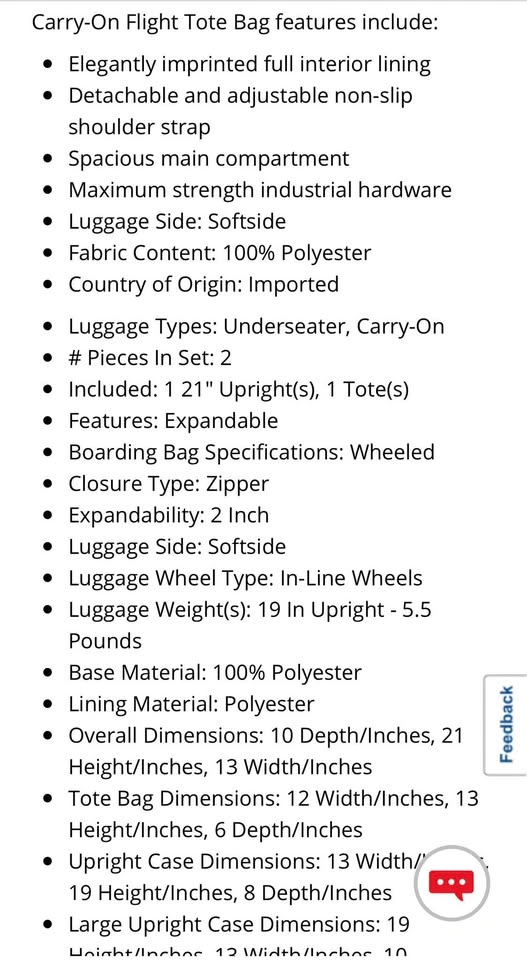 Brand new Rockland 2-Piece Expandable Luggage Set - photo 4