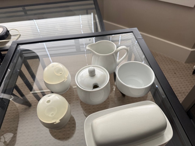 6-Piece White Ceramic Serving Set - photo 3