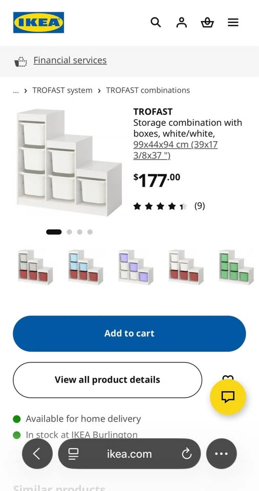 IKEA TROFAST Kids Toy Storage Organizer with 9 Bins - photo 5