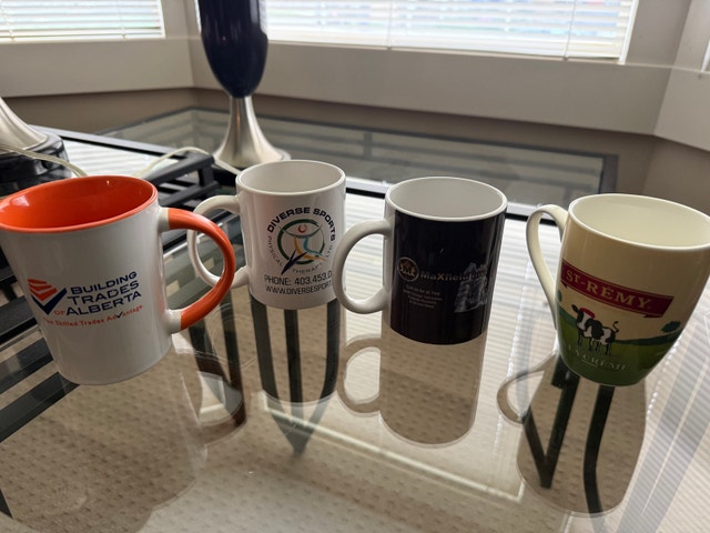 Assorted Promotional Coffee Mugs - Set of 7