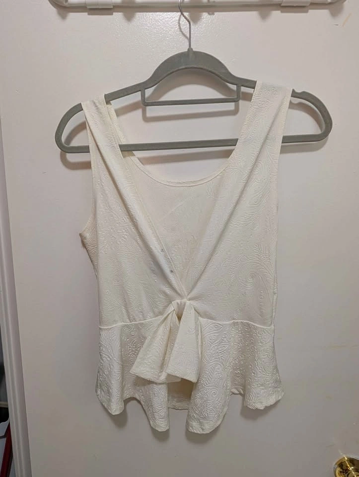White Peplum Top - photo 2