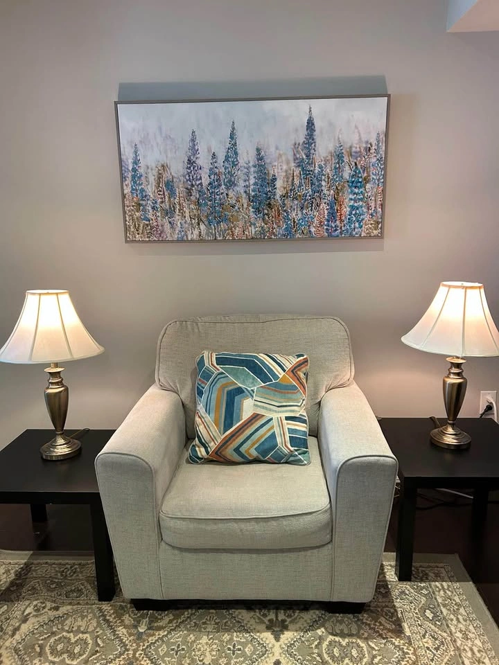 Framed Lupine Field Canvas Wall Art 4ftx2ft - photo 3