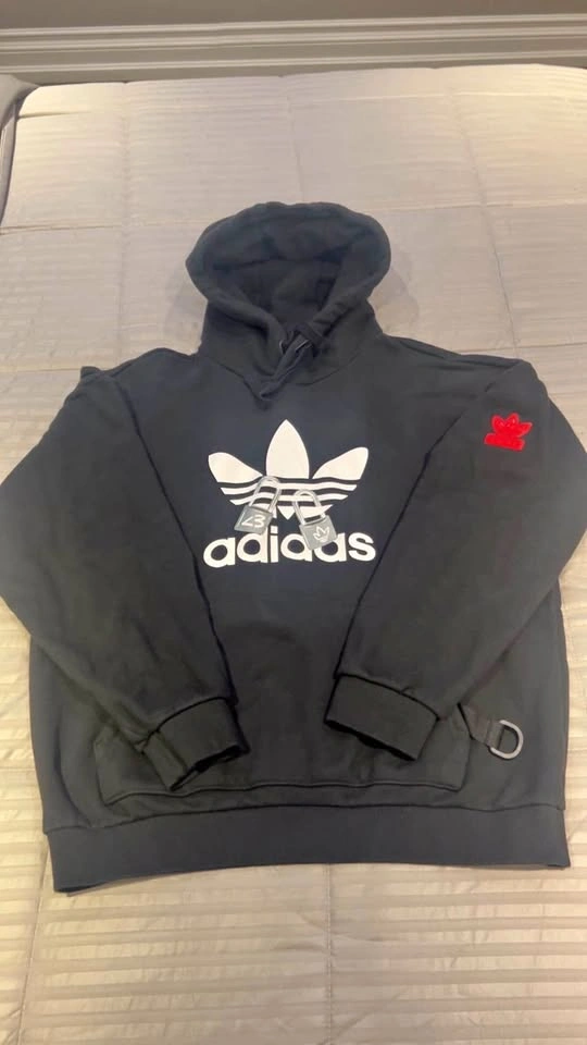Black adidas I <3 u hoodie