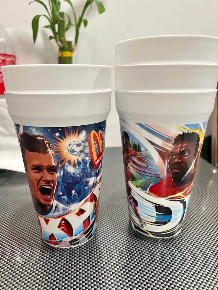 McDonald's Collectible Soccer Plastic Cups