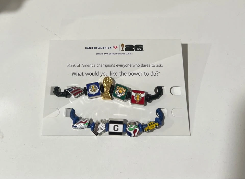 Official FIFA World Cup 26 Bank of America Charm Bracelets - photo 2