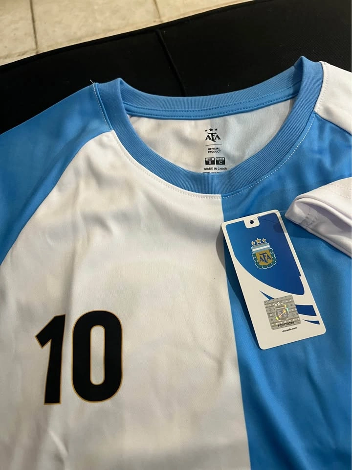 AFA Argentina Messi #10 Soccer Jersey Size Small - photo 2