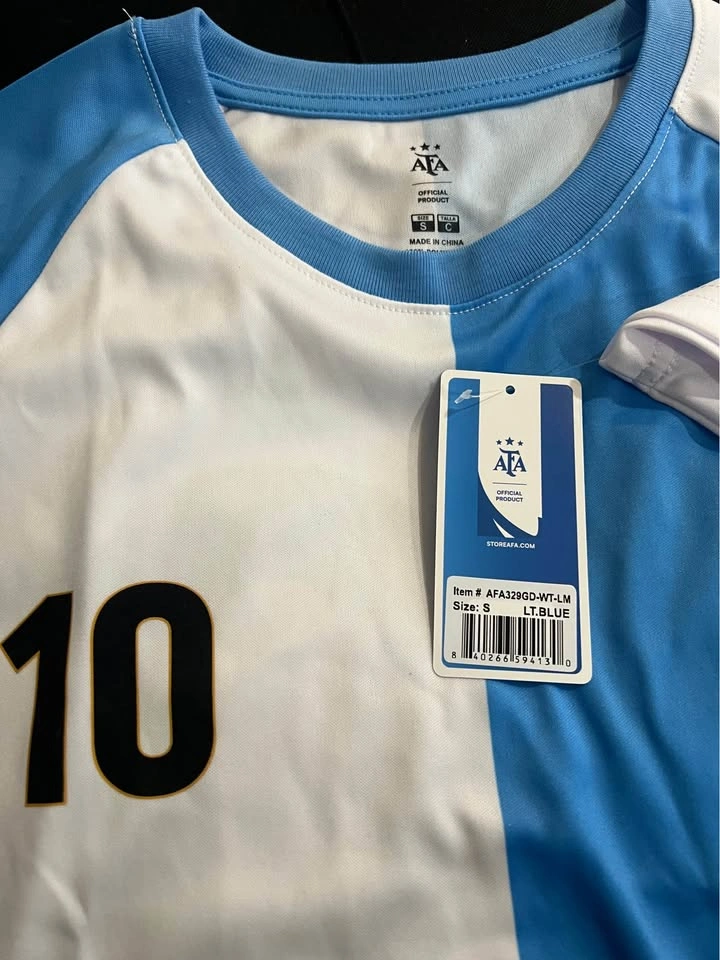 AFA Argentina Messi #10 Soccer Jersey Size Small - photo 3
