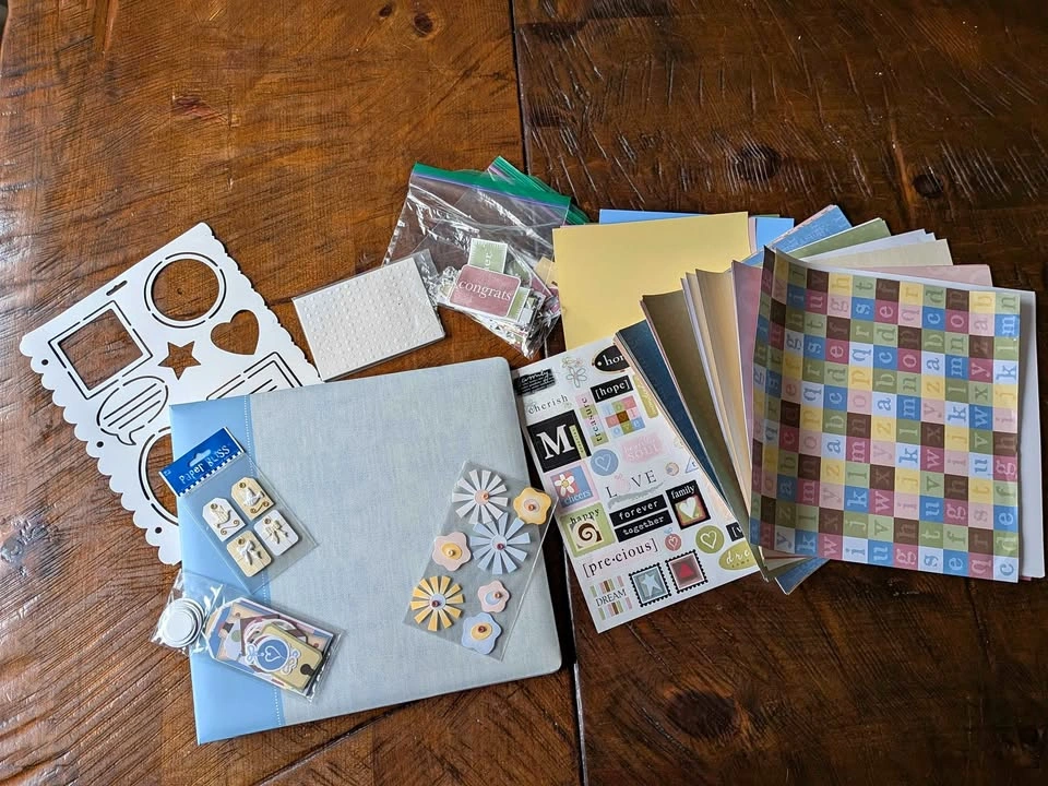 Scrapbook Album and Crafting Supply Kit