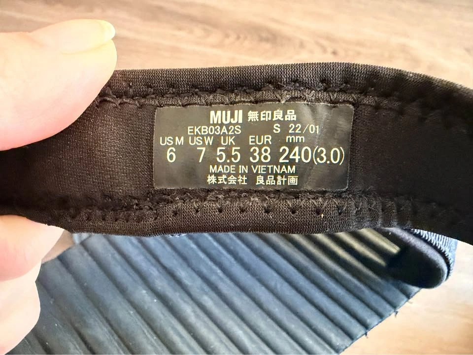 MUJI Adjustable Sport Sandals EKB0342S - Black - Women’s US 7 - photo 4