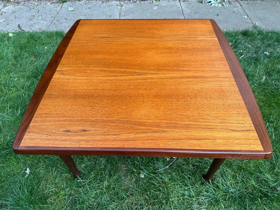 Mid-Century Modern Teak Square Coffee Table - photo 2