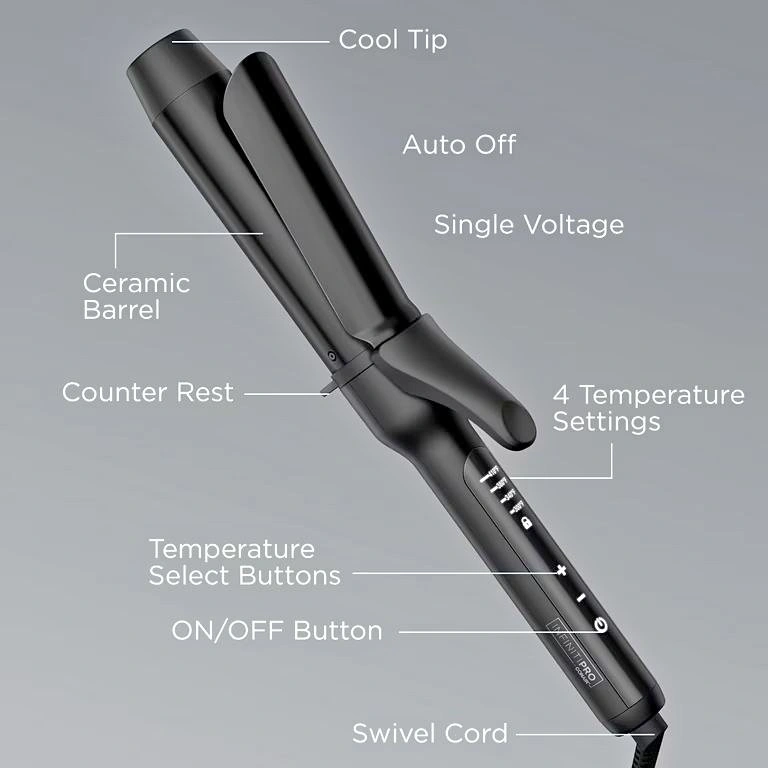 Conair InfinitiPRO 1.5” Ceramic Digital Curling Iron