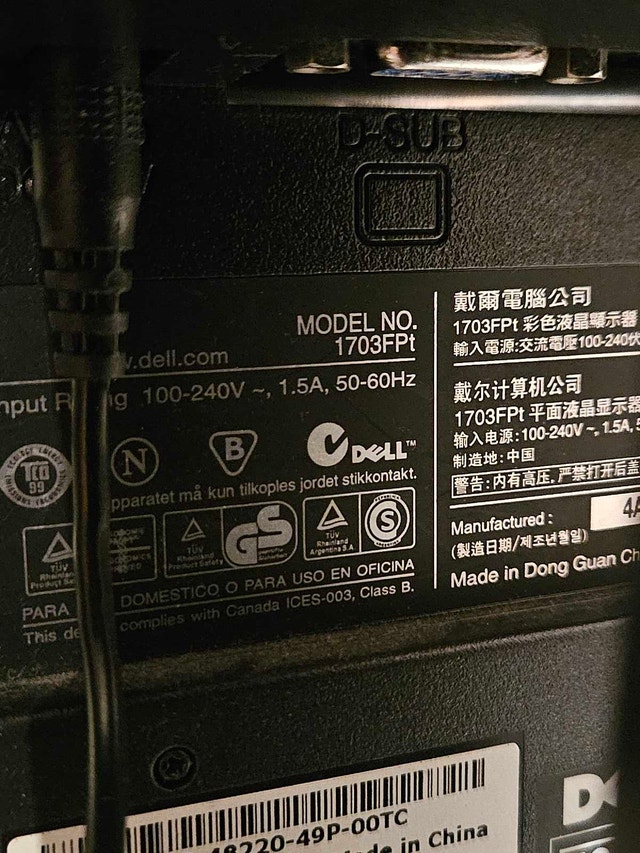 Dell 1703FPt Monitor - photo 2