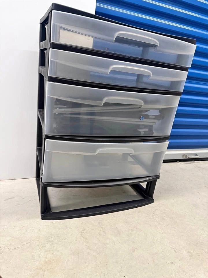 4-Drawer Plastic Storage Cart