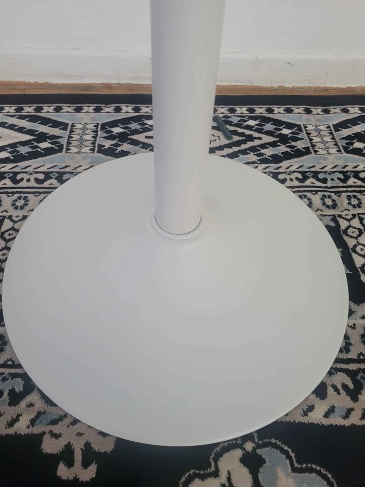 Modern White Adjustable Bar / Bistro Table & 2 Eames-Style Chair - photo 5