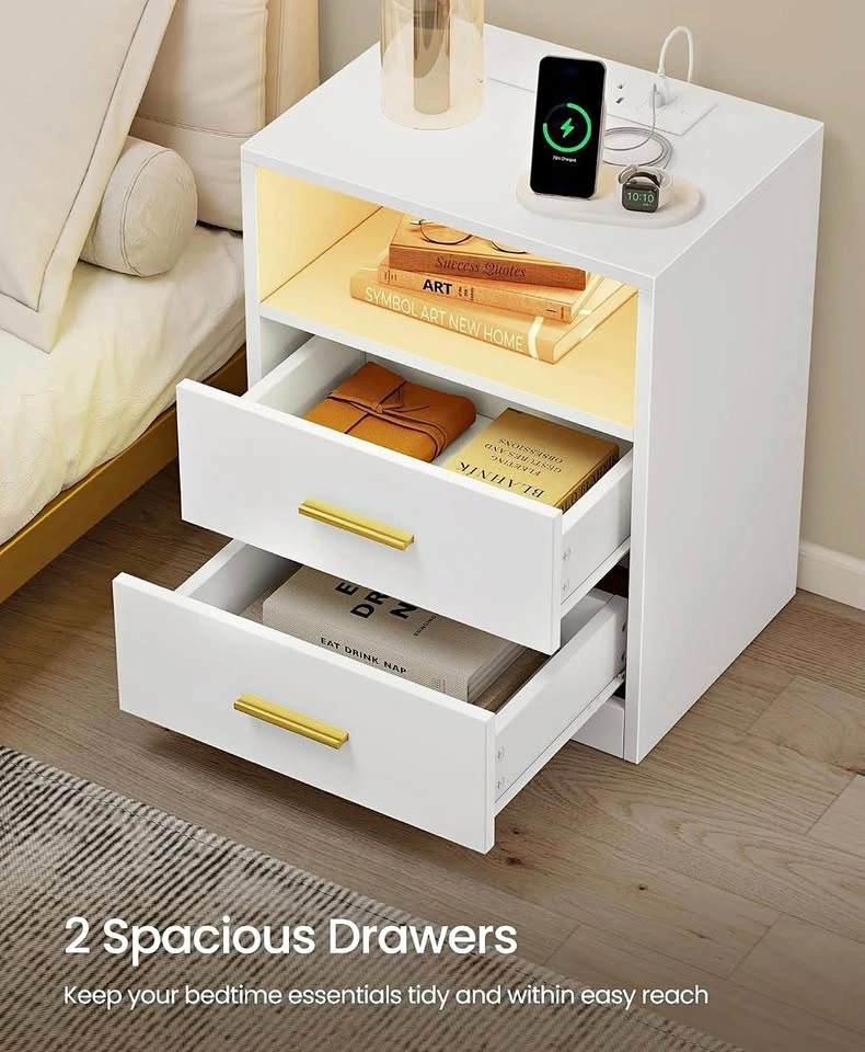 Nightstand with Charging Station