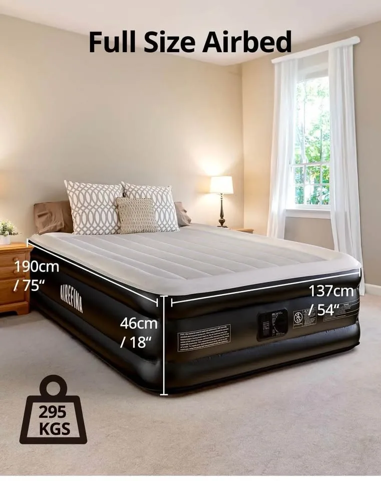 Airefina Full Size Air Mattress with Built-in Pump - photo 2