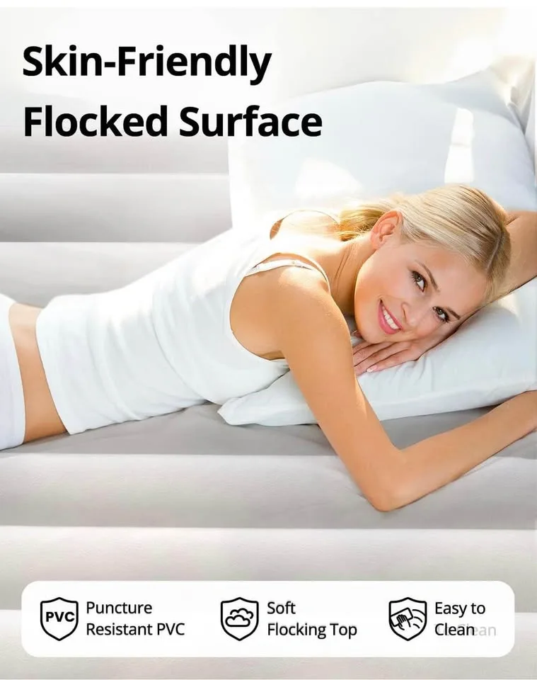 Airefina Full Size Air Mattress with Built-in Pump - photo 4