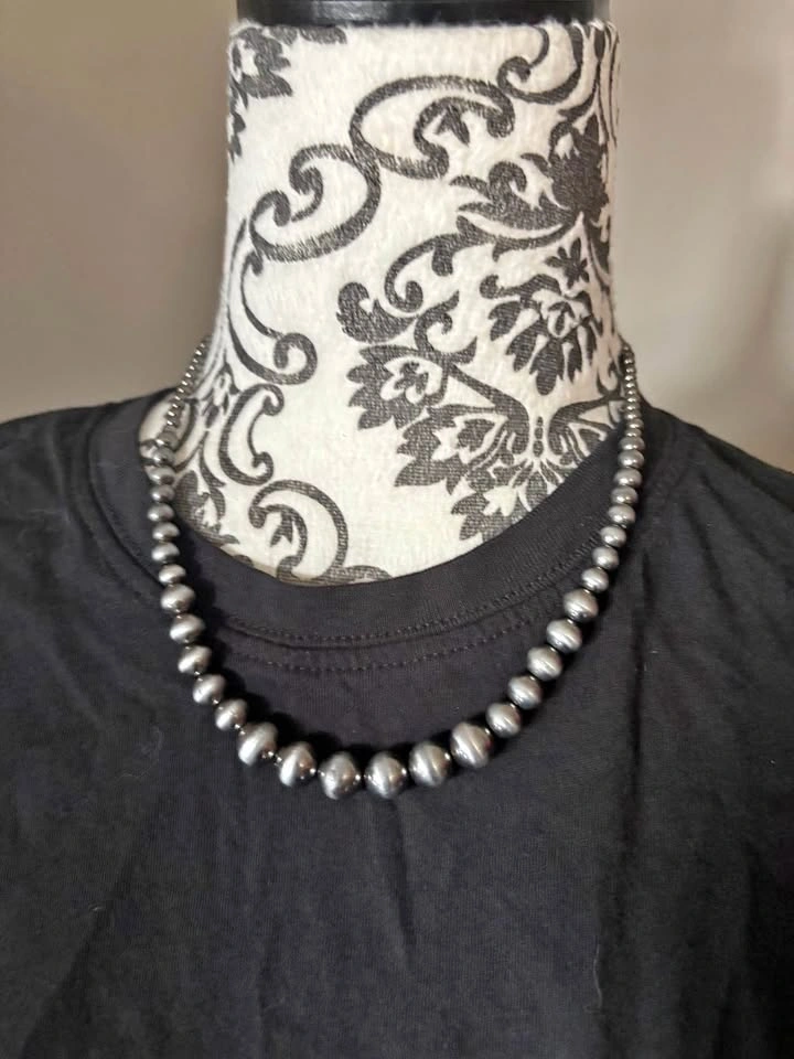 Faux Pearl and Iridescent Dark Pearl Necklace Set