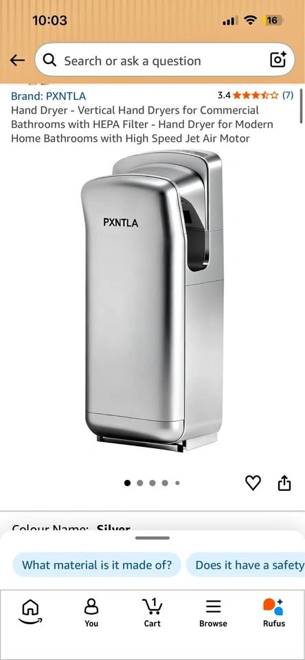 PXNTLA Vertical Hand Dryer