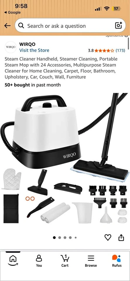 WIRQO Multipurpose Steam Cleaner