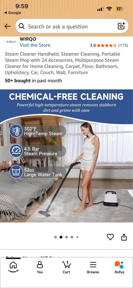 WIRQO Multipurpose Steam Cleaner - photo 3