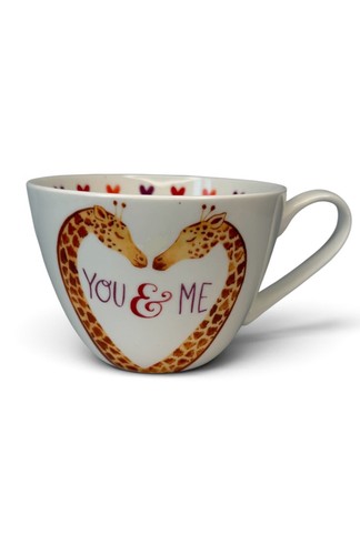 Portobello By Inspire Large 16 Oz Giraffe Heart Mug