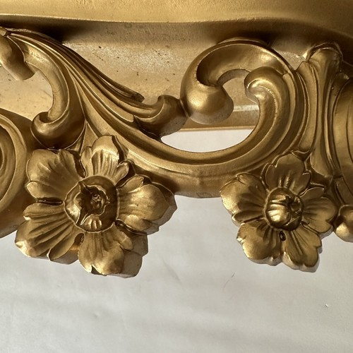 Vintage Syroco Gold Gilded Ornate Wall Display Shelf Table - photo 5