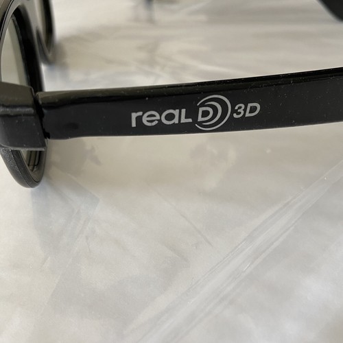 (Lot Of 2) Real D 3D Glasses Black Frame Passive Real D TV Movie - photo 2