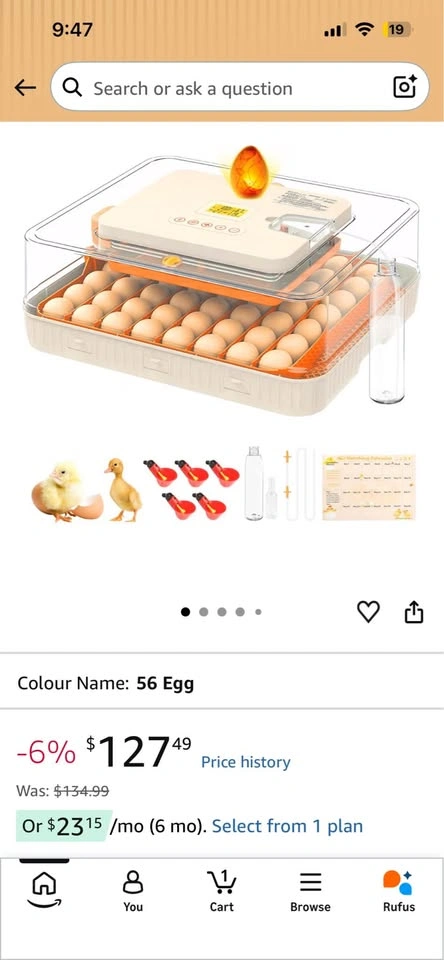 56 Egg Incubator with Built-in Egg Candler - photo 2