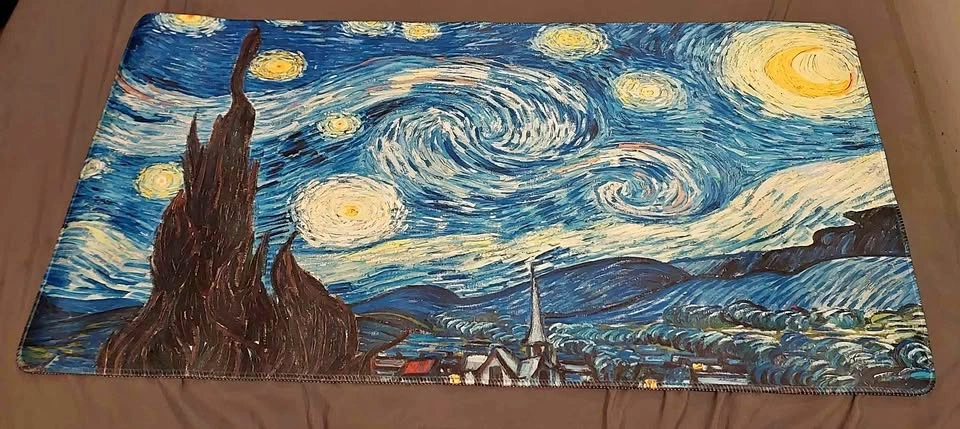Mouse pad desk mat starry night
