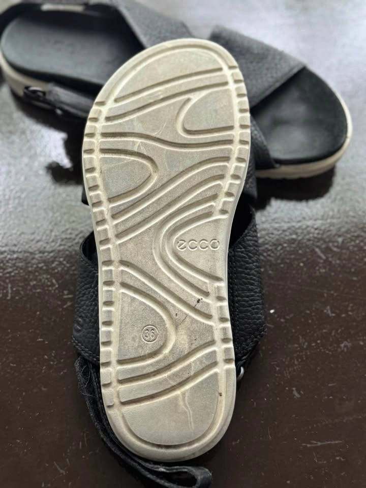 Ecco Black Crossover Strap Sandals Size 35.5-36 - photo 4