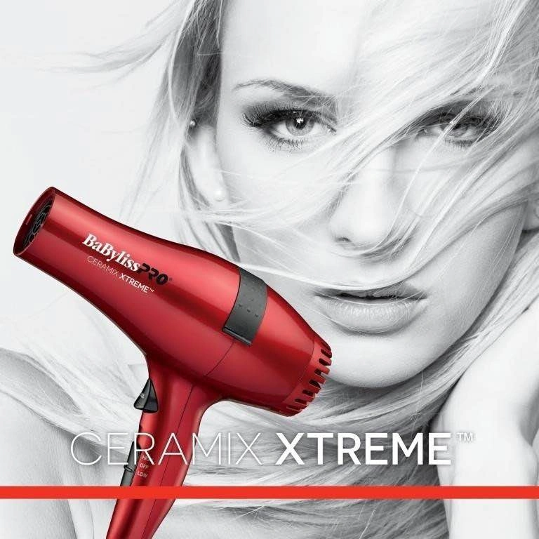 BABYLISSPRO CERAMIX XTREME HAIRDRYER, RED - photo 2