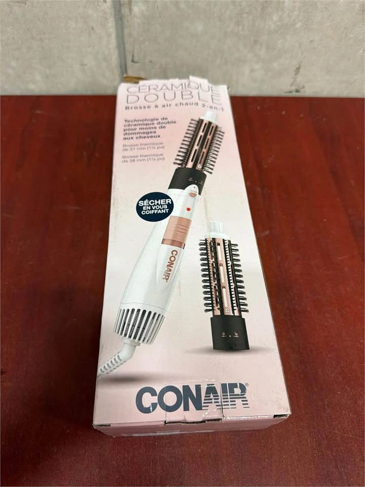 Conair 2-in-1 Double Ceramic Lightweight Hot Air Brush - photo 2
